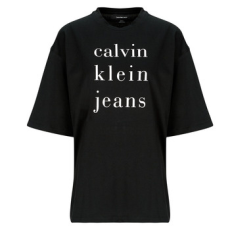 Calvin Klein Jeans Rövid ujjú pólók SS CKJ LOGO TEE Fekete EU S