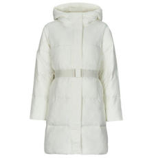 Calvin Klein Jeans Steppelt kabátok LOGO BELT LONG PUFFER Fehér EU XL