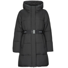 Calvin Klein Jeans Steppelt kabátok LOGO BELT LONG PUFFER Fekete EU XL
