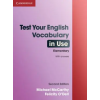 Cambridge University Press Test Your English Vocabulary in Use Elementary with Answers | Michael McCarthy,Felicity O'Dell