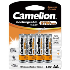 Camelion akku típus HR6 2700mAh NiMH 4db/csom. tölthető elem