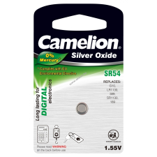 Camelion ezüstoxid gombelem SR54/G10/LR1130/389/SR1130/189 1db/csom. gombelem