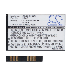 Cameron Sino akku 1800 mAh LI-ION (HB6P1 kompatibilis) Huawei Ascend P1 mobiltelefon, tablet alkatrész