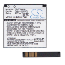 Cameron Sino akku 700 mAh LI-ION (CAB31C0000C1 kompatibilis) Alcatel OT-606 mobiltelefon akkumulátor