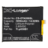 Cameron Sino Li-Polymer akku (3,85V / 3850mAh, Alcatel CAC3860004C1 kompatibilis) FEKETE Alcatel A7 (OT-5090Y)