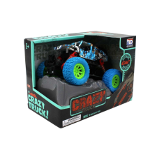 Camion crazy albastru pull back 15cm autópálya és játékautó