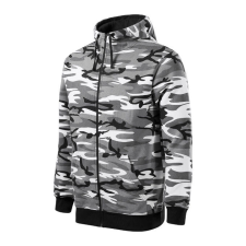 Camo Zipper felső férfi szürke terepszín 2XL férfi pulóver, kardigán