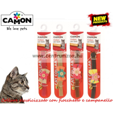  Camon Cat Collare Elasticizzato Con Fiocchetto E Campanello Nyakörv Cicáknak Több Színben (Dg041/A) nyakörv, póráz, hám kutyáknak