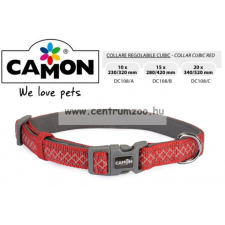  Camon Cubic Red 20Mm 34-52Cm Széles Textil Nyakörv (Dc108/C) nyakörv, póráz, hám kutyáknak