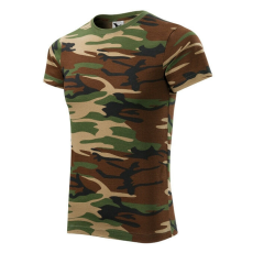  Camouflage póló unisex barna terepszín M