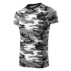  Camouflage póló unisex szürke terepszín XL