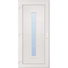 CANDO Bejárati ajtó Tenerife PVC balos 98 cm x 208 cm fehér építőanyag