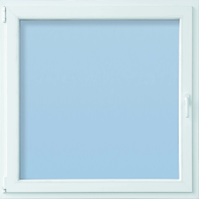 CANDO Műanyag ablak bukó-nyíló bal 6-kamrás fehér 58 cm x 58 cm építőanyag