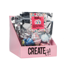 Canenco Create It! Mini fürdőgolyó, 7 db-os, unikornis pooh fürdőszobai játék