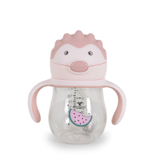  CANGAROO Brillo itatópohár szívószállal 250ml, pink itatópohár
