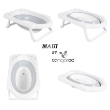 Cangaroo Hawaii Összecsukható Kád+Vödör Fürdető Szett - Szürke babafürdőkád