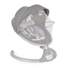 Cangaroo Moni Iswing elektromos hinta, 9 kg, 5seb., szúnyoghálóval ezüst babahinta