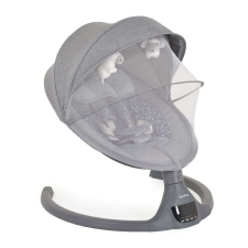 Cangaroo Moni Iswing elektromos hinta, 9 kg, 5seb., szúnyoghálóval grafit babahinta