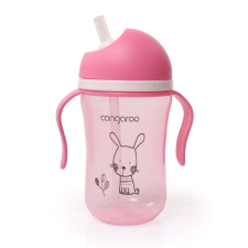 Cangaroo Szívószálas Itatópohár 300 ml #rózsaszín itatópohár