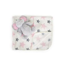 Cangaroo Takaró 90x75cm elefánt plüss pink babaágynemű, babapléd