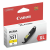 Canon CLI-551YXL Tintapatron Pixma iP7250, MG5450, MG6350 nyomtatókhoz, CANON, sárga, 11ml (TJCBCLI551YX)
