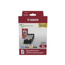 Canon CLI-571 XL Eredeti Tintapatron Multipack + Fotópapír (0332C006) nyomtatópatron & toner