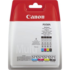 Canon CLI-571KIT Tintapatron multipack Pixma MG 5700, 6800, 7700 nyomtatókhoz, CANON b+c+m+y, 4*7ml TJCLI571P nyomtatópatron & toner