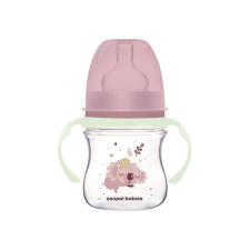 Canpol babies Anti-kólikás cumisüveg világító fogantyúval EasyStart SLEEPY KOALA 120ml pink cumisüveg