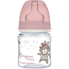 Canpol Babies Bonjour Paris cumisüveg 0m+ Pink 120 ml cumisüveg