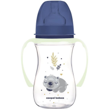 Canpol Babies Canpol babák Sleepy Koala EasyStart Anticolic cumisüveg 240 ml, kék cumisüveg