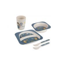 Canpol Babies Canpol Bonjour Paris 5 részes étkészlet (12h+) - Kék babaétkészlet