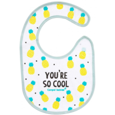 Canpol Babies Canpol So Cool tépőzáras pamut előke - Ananászok előke