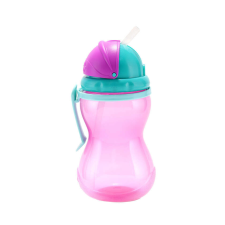 Canpol Babies Canpol Sport itatópohár szívószállal 370 ml (12h+) - Rózsaszín itatópohár