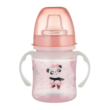 Canpol Babies Cseppmentes Szilikon tanulópohár világító fogantyúval 120ml (6h+) Exotic Animals - Pink itatópohár