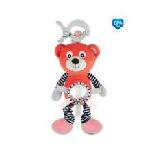  Canpol babies Csiptetős rezgő plüss játék csörgővel - Maci - Korall csörgő