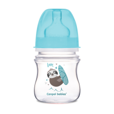 Canpol babies EasyStart anti-kólikás cumisüveg EXOTIC ANIMALS 120ml kék cumisüveg