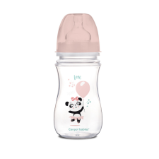Canpol babies EasyStart anti-kólikás cumisüveg EXOTIC ANIMALS 240ml rózsaszín cumisüveg