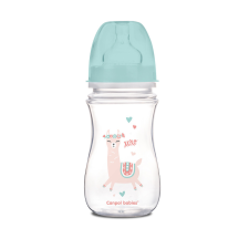 Canpol babies EasyStart anti-kólikás cumisüveg EXOTIC ANIMALS 240ml zöld cumisüveg