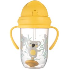 Canpol Babies Exotic Animals Cup With Straw bögre szívószállal Yellow 270 ml itatópohár