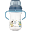 Canpol Babies FirstCup Bonjour Paris Pohár szilikon itatóval 250 ml, kék
