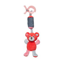 Canpol babies Puha Játék Csengővel 0+ BEARS korall plüssfigura