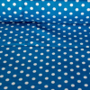 Canvas Mosaic blue, középkék, pöttyös pamutvászon