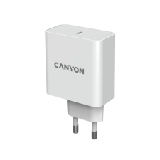 Canyon CND-CHA65W01 USB-C Hálózati töltő - Fehér (65W) mobiltelefon kellék
