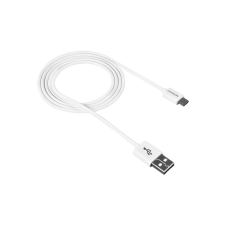 Canyon CNE-USBM1W Micro USB - USB 2.0 adat/töltőkábel 1m fehér kábel és adapter