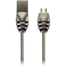 Canyon CNS-USBM5DG Micro USB - USB-A (apa - apa) kábel 1m - Ezüst kábel és adapter