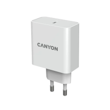 Canyon H-65 GaN 65W PD hálózati gyorstöltő fehér (CND-CHA65W01) (CND-CHA65W01) mobiltelefon kellék