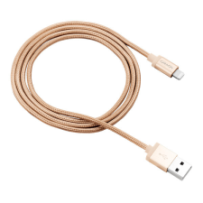 Canyon Töltőkábel, USB - LTG, Apple kompatibilis, Szövetborítás, 1m, arany - CNS-MFIC3GO kábel és adapter