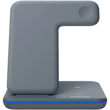 Canyon WS-303 3in1 Vezeték nélküli töltő - Szürke (15W) mobiltelefon kellék