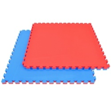  Capetan® Floor Line 100x100x2,5cm piros / kék puzzle tatami szőnyeg 100kg/m3 magas anyagsűrűségű kiv puzzle, kirakós