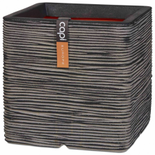 Capi Nature Rib KOFZ903 antracitszürke növénytartó 40 x 40 cm kerti tárolás